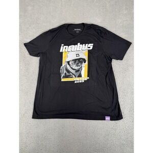 Incubus Shirt Mens 3XL Black 2023 US Tour Concert Band Pug‎ Dog Graphic Tee